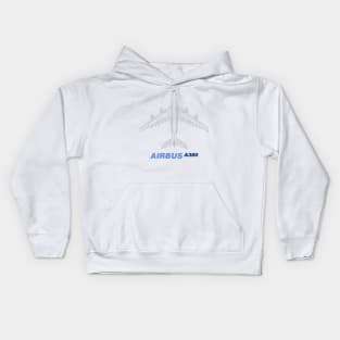 Airbus A380 Top View Kids Hoodie